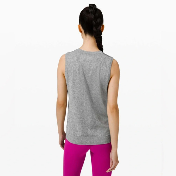 Lululemon Swiftly Breathe Muscle Tank Top
Slate / White, size 6 - Picture 2 of 8